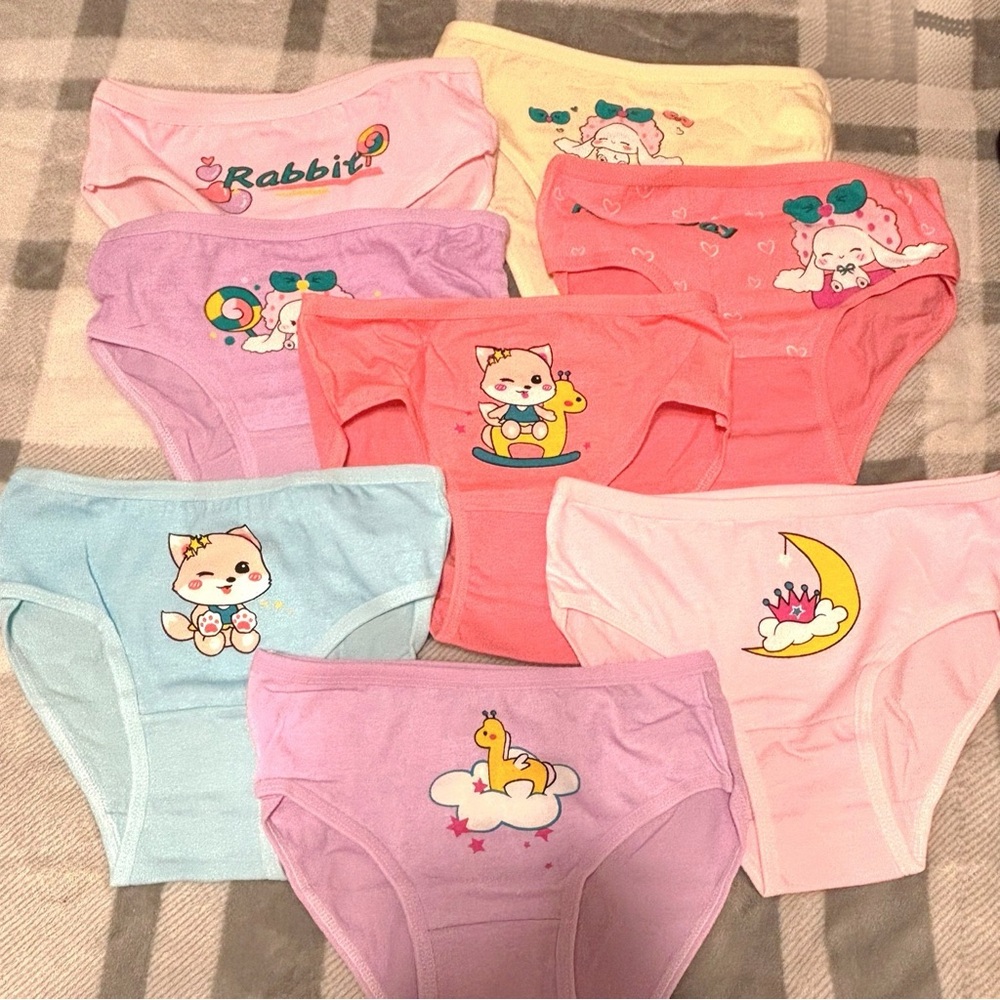 Girls Colorful Cartoon Underwear Set